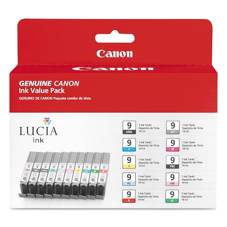 Canon Ink Cartridge, Pgi-9, Value Pack, PK10 1033B005